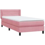  Box Spring krevet s madracem ružičasti 90x210 cm samt | shoptok.hr