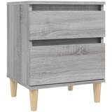  Noćni ormarići 2 kom boja dimljenog smeđi 40x35x50 cm | Eponuda.com
