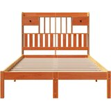 Krevet s regalom za knjige bez madraca 135 x 190 cm od borovine | shoptok.hr