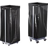 VAR Stojalo za koše za smeti, jekleno, za prostornino 120 l, pomično, VxŠxG 985 x 370 x 330 mm | Shoptok.si