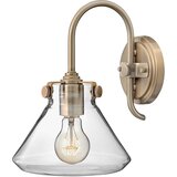 Elstead Lighting Elstead Congress Stenska svetilka z 1 steklenim senčnikom, brušena karamela, E27, (22099401) | Shoptok.si