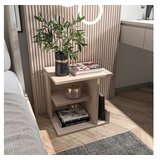 Hanah home noćni ormarić karamira beige | ePonuda.com