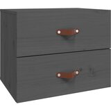 vidaXL Stenska nočna omarica siva 50x36x40 cm | Shoptok.si