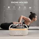 Venisymlis Digitalna Radio Budilka Z Zvočnikom Bluetooth, 15 W Brezžičnim Polnilnikom, Dvojnim, Nastavljivim Glasnim Zvokom Alarma, (22059856) | Shoptok.si
