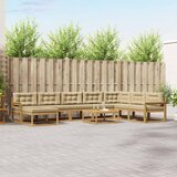  Set vanjskih sofa 9 kom. Bijela i bež | shoptok.hr