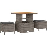  Vrtna sedežna garnitura z blazino s shranjevanjem 8 pcs Siva, (5000134010) | Shoptok.si