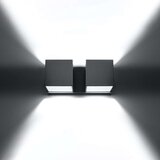  Stenska svetilka QUAD 2 siva, (21347310) | Shoptok.si