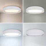  Brilagi - LED prigušiva plafonska svetiljka WALDO LED/48W/230V prečnik 40 cm bela/srebrna + daljinski upravljač | Eponuda.com