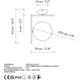 Opviq Luster Luminar-14121, 30x25x43cm, IP20, Žuto-zlatne boje | Eponuda.ba