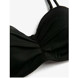 Koton Underwired Bikini Top Covered Draped Thin, Detachable Straps. Cene'.'