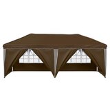  Rastezljivi šator za zabave 575 x 288 x 245 cm Sivosmeđa | shoptok.hr