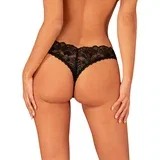 Donna Dream Crotchless Thong Black XS/S