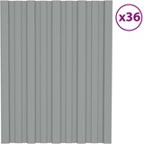 Krovni panel 36 pcs Sivi 60 x 45 cm Pocinčani čelik - Sivi 60 x 45 cm 36 | shoptok.hr