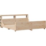 vidaXL Posteljni okvir z vzglavjem 180x200 cm borovina, (21305170) | Shoptok.si