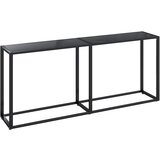  Konzolni stol crni 180 x 35 x 75,5 cm od kaljenog stakla | Eponuda.com