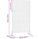 Metalna ogradna ploča Bijela Metal Srednja Izdržljiva | shoptok.hr