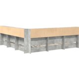  krevetna polica s policom 2 pcs beton siva 180 x 200 cm beton | shoptok.hr