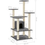  Penjalica za mačke sa stupovima za grebanje tamnosiva 110 cm | shoptok.hr
