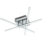 Eglo LED stropna svjetiljka Lasana (18 W, D x Š x V: 50 x 16 x 9,5 cm, Krom, Topla bijela) | shoptok.hr