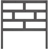  Uzglavlje za krevet sivo 106 x 4 x 100 cm od masivne borovine | shoptok.hr