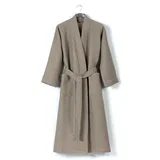 mia waffle - warm grey warm grey bathrobe