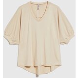 Marisse Beige Oversized Cotton Blouse | shoptok.hr
