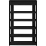 vidaXL Regal za čevlje črn 60x30x98 cm inženirski les | Shoptok.si