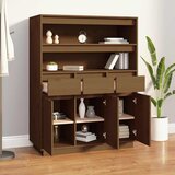  Visoka komoda boja meda 89x40x116,5 c cm od masivne borovine | Eponuda.ba