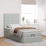 vidaXL okvir kreveta s madracima svijetlosivi 90x200cm baršunasti | shoptok.hr