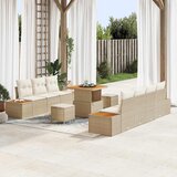 vidaXL Sjedeća garnitura za vrt 10 pcs Bež i krema 80 x 80 x 71 cm Cijene