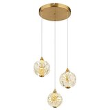 Globo Virina LED viseća svjetiljka (24 W, Ø x V: 42 x 150 cm, Zlatna) | shoptok.hr