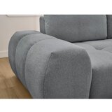 Bobochic Paris Tamno siva sklopiva/s prostorom za odlaganje kutna garnitura od šenila (s desnim kutom/s ležaljkom) Everest – | shoptok.hr