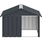  Kućica za pse antracit 116,5 x 103 x 81,5 cm pocinčani čelik | shoptok.hr