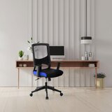 MID.YOU Vrtljiv Stol Lavita, Črna, Modra | Shoptok.si