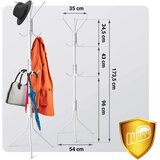 Massido samostojeća metalna vješalica za kapute s 12 kuka, 173,5 cm | shoptok.hr
