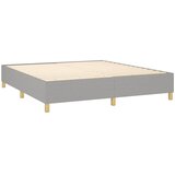  box spring s madracem LED svjetlosivi 180x200 cm tkanina | shoptok.hr