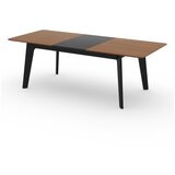 TemaHome Raztegljiva jedilna miza z mizno ploščo v orehovem dekorju v naravni barvi 100x180 cm Shadow – | Shoptok.si