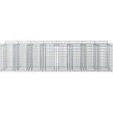  Gabionski uzdignuti krevet 4 pcs Srebrna | shoptok.hr
