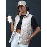 DStreet Kamizelka damska pikowana HOLO beżowa | Shoptok.si