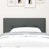  LED vzglavnik s gumbi, temno sivo, 100 cm, blago, (22052963) | Shoptok.si