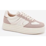 Boto Women's Platform Sneakers Beige Lesida | shoptok.hr