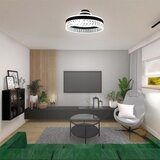  led prigušiva plafonska svetiljka LED/75W/230V 3000-6500K crna + daljinski upravljač | Eponuda.com
