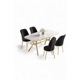 Hanah home trpezarijski set, 5 dijelova, crni Slike