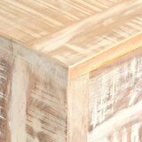 Komoda bijela 73 x 30 x 75 cm od masivnog bagremovog drva | shoptok.hr