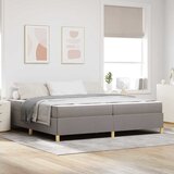  Krevetna konstrukcija Sivo-smeđa 200 x 200 cm tkanina | shoptok.hr