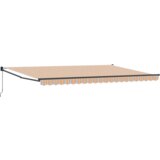 vidaXL Ročna retraktibilna tenda večbarvna črta 500x300 cm | Shoptok.si