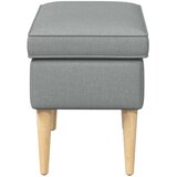  Stolica za noge Svjetlosiva 55 x 35 x 41 cm Poliester | shoptok.hr