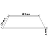 vidaXL stolna ploča od kaljenog stakla pravokutna 700x700 mm | shoptok.hr
