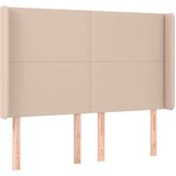  Uzglavlje s ušima boja cappuccina 147x16x118/128cm umjetna koža | shoptok.hr
