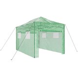  Staklenik s sklopivim okvirom Zelena 280 x 410 x 315 cm Željezo | shoptok.hr